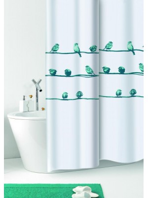 Shower Curtain Size: 180 X 200cm - Art: BERDIES